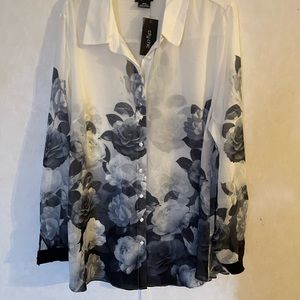 Sheer blouse by City Chic M